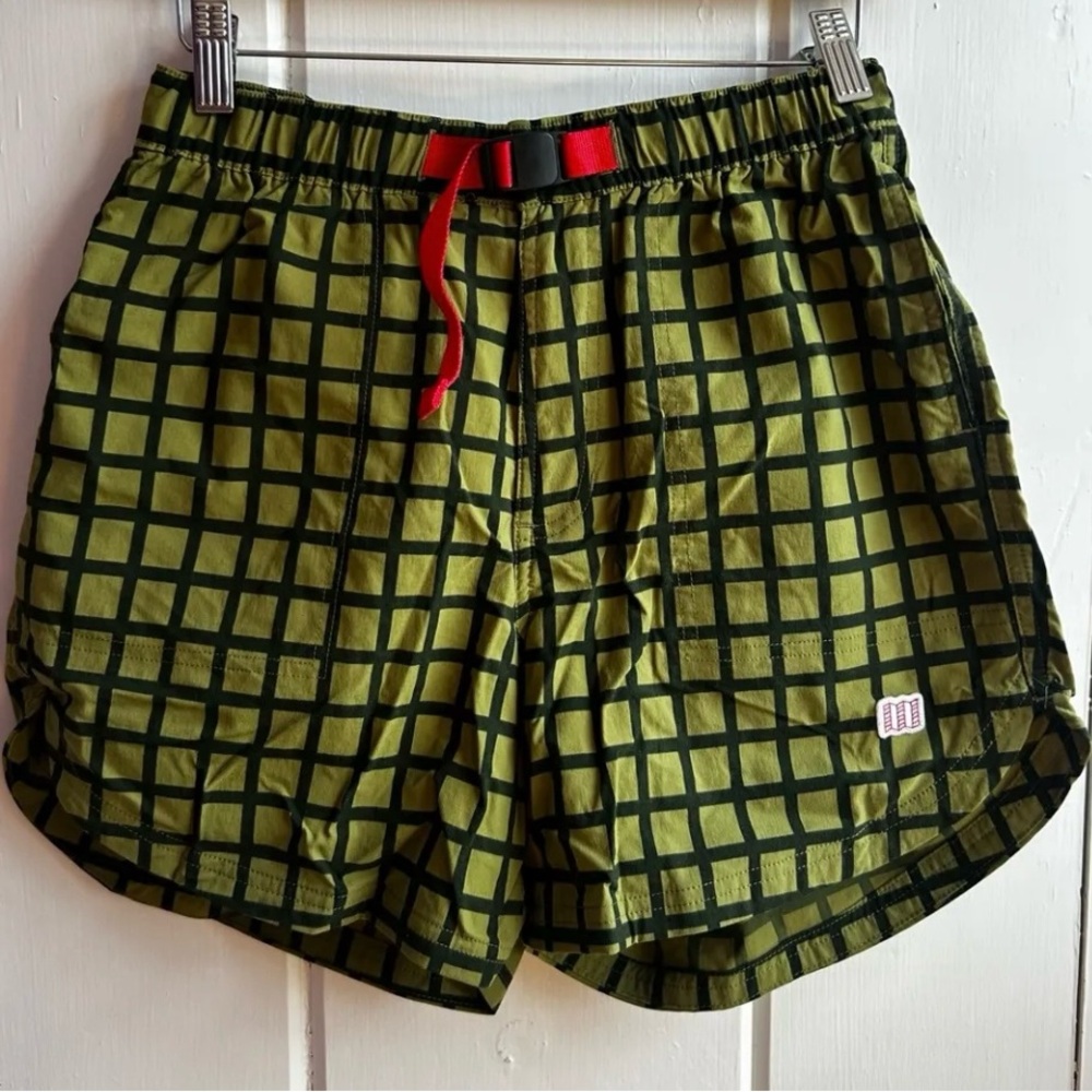 ISO TOPO DESIGN CHECKERED SHORTS SIZE SMALL